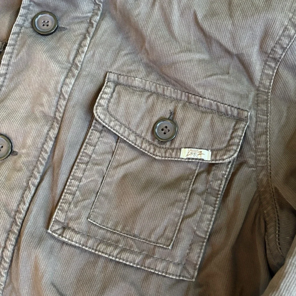 VTG Kirra Mens Sherpa Lined Corduroy Barn Jacket Brown XL Heavyweight Coat Y2K